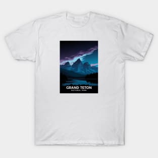 Night at Grand Teton Wyoming T-Shirt
